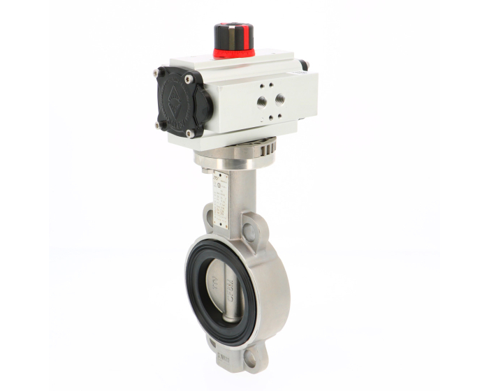 Stainless steel butterfly valve 1184 DN50 + ADA20